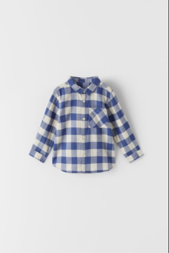 

Рубашка в клетку для мальчика 6397 ZARA 86 Синий 47177