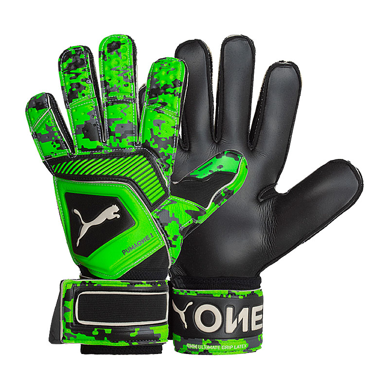 

Рукавиці воротарські Puma One Grip 1 RC 8р зелений з чорним