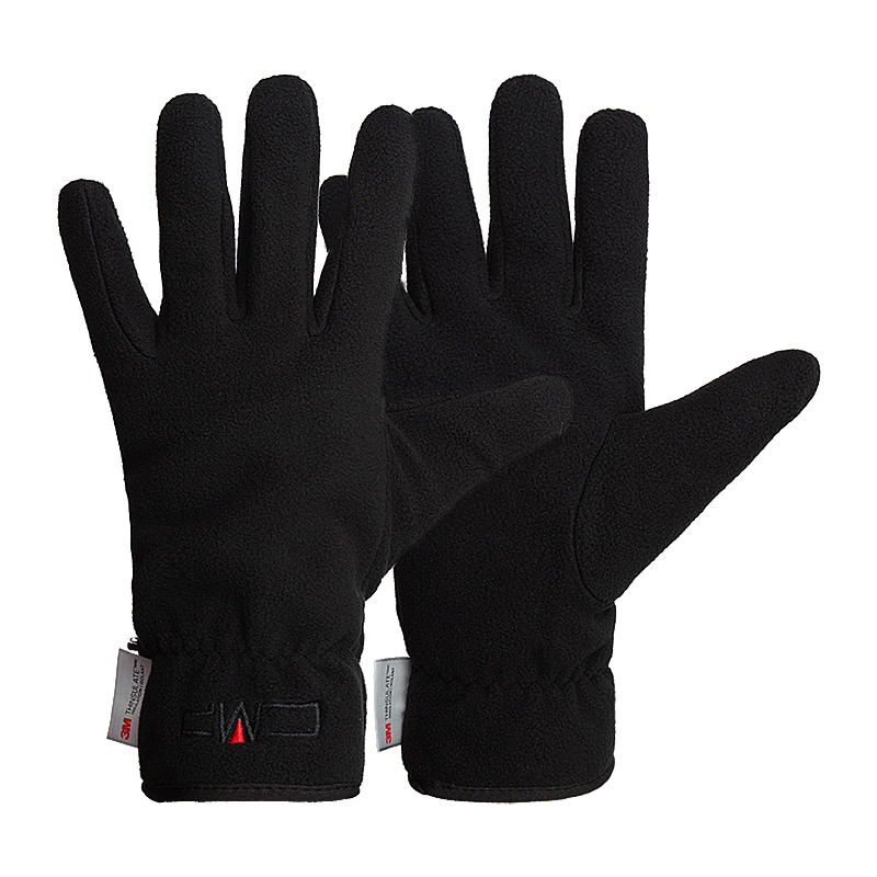 

Рукавиці CMP MAN FLEECE GLOVES red logo Lр чорні