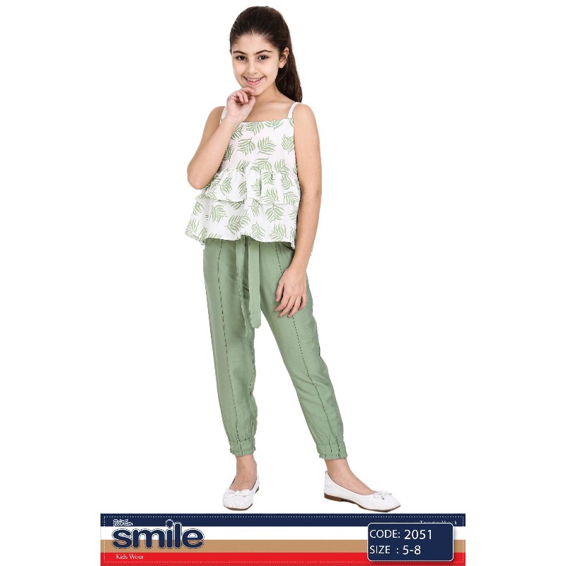 

Блуза + Брюки для девочки SMILE 2051 128 см хаки