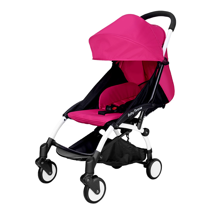 

Прогулочная коляска Baby Throne с облегчённой рамой. Вес 5,8 кг. Розовый