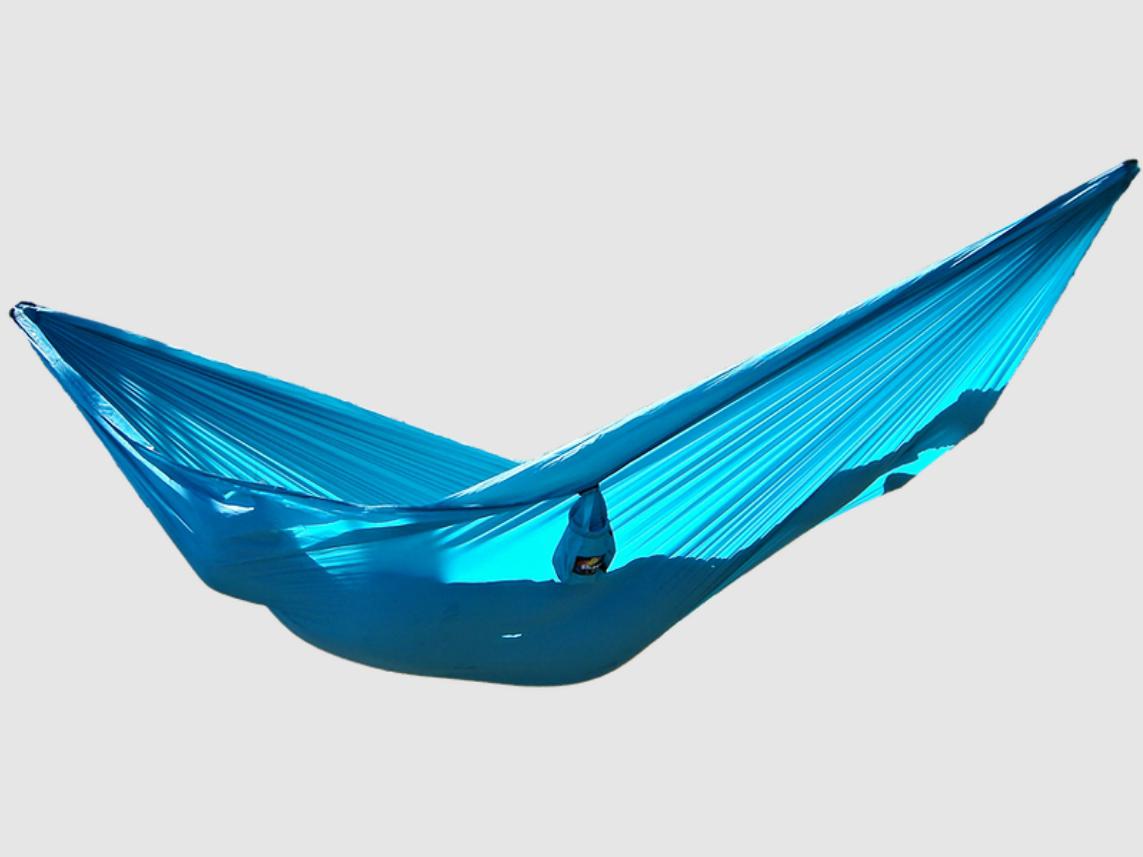 

Удобный туристический гамак из полиэстера синего цвета Easy turquoise 2,7х1,5 м