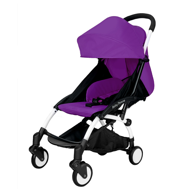 

Детская коляска Baby Throne с облегчённой, прочной рамой. Вес 5,8 кг. Сиреневый