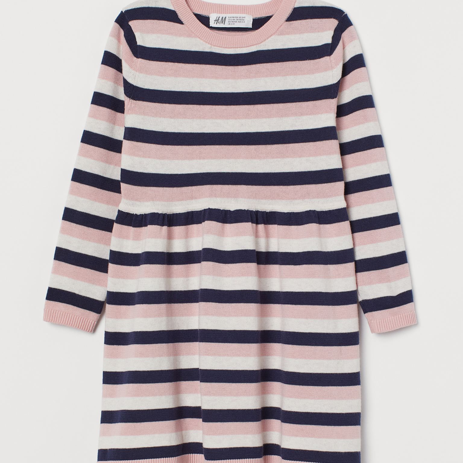 

Платье H&M 72150749 98-104 см Розовое