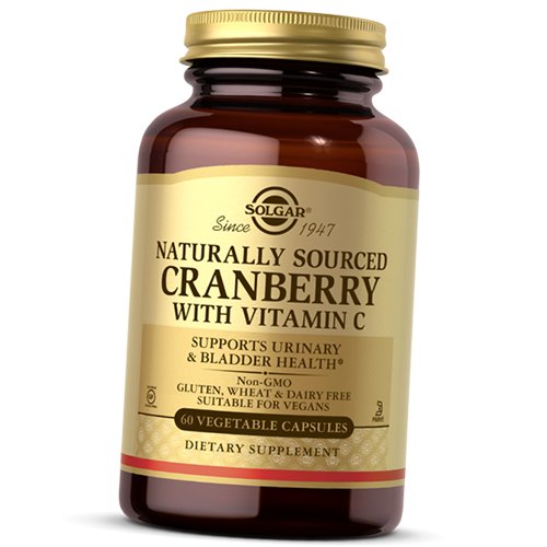 

Natural Cranberry with Vitamin C Solgar 60вегкапс (71313006)