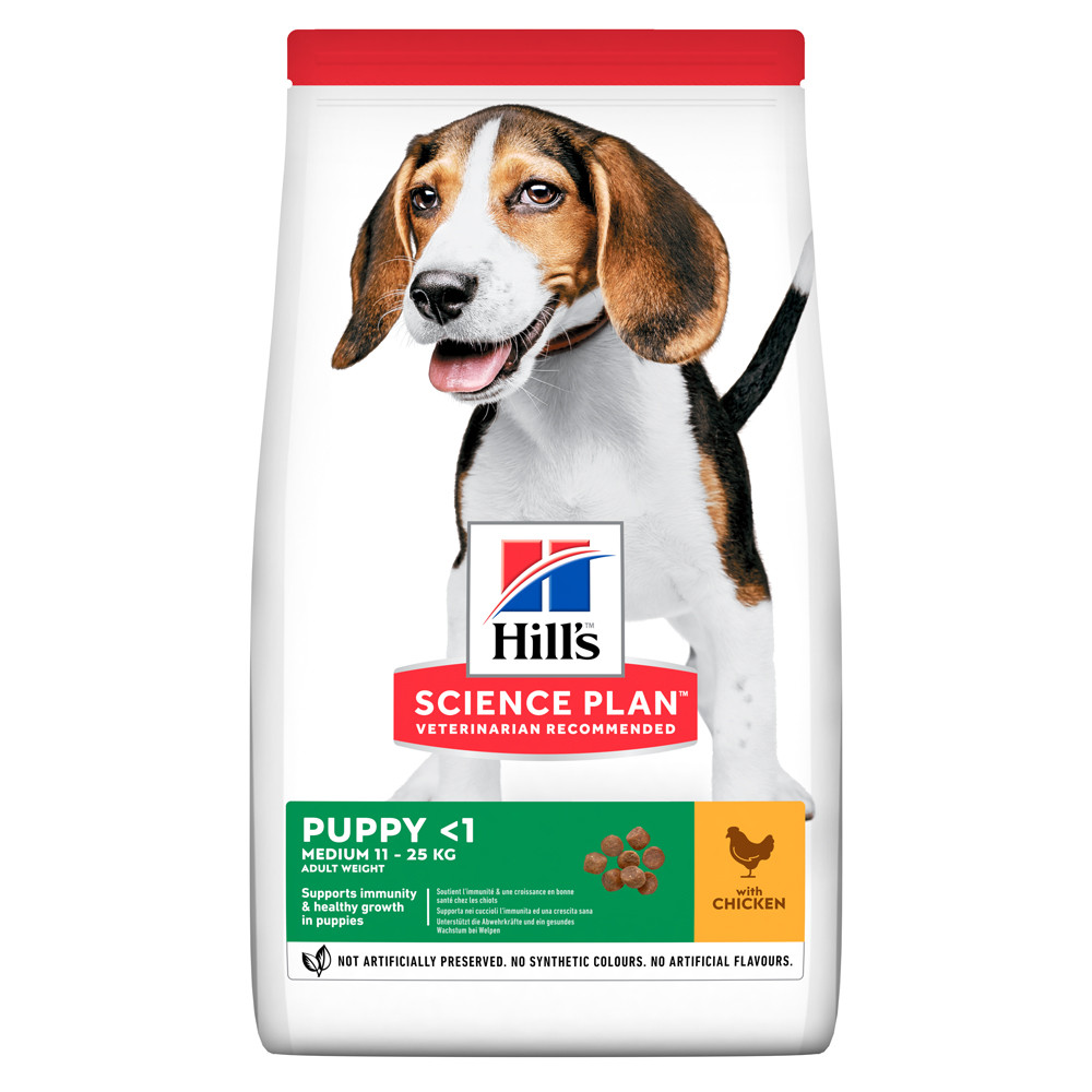 

Сухой корм Hill's SP Puppy Medium для щенков средних пород с курицей, 800 г
