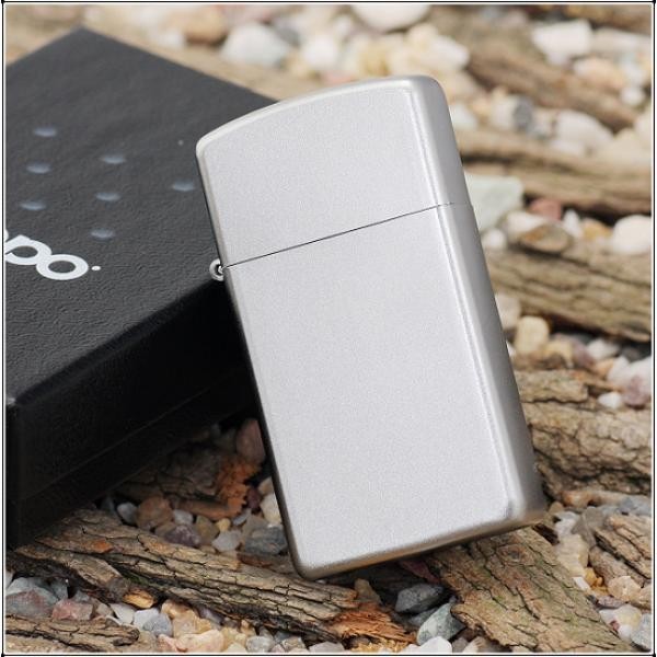 

Зажигалка Zippo узкая SATIN CHROME (1605 )