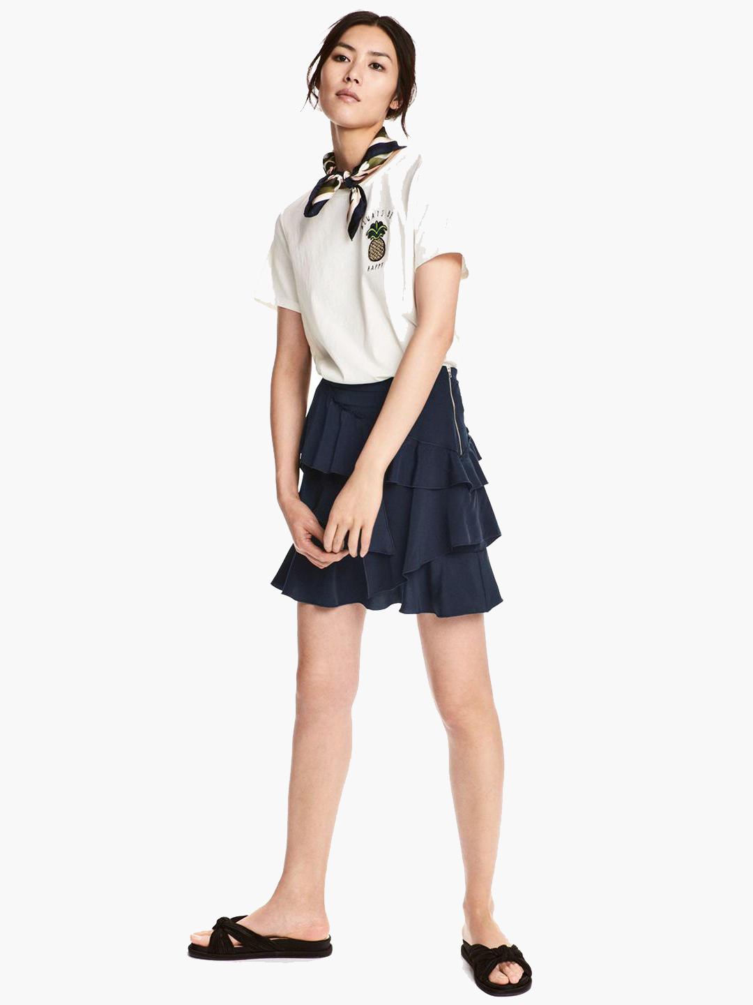

Юбка H&M 5316855a11 40 Темно-синяя