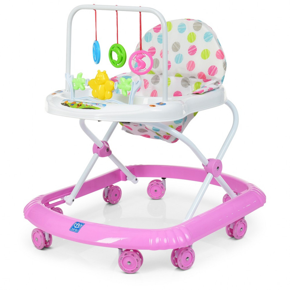 

Ходунки на колёсах Bambi музыкальные розового цвета 65 см (RT-M 0591-S(Pink))