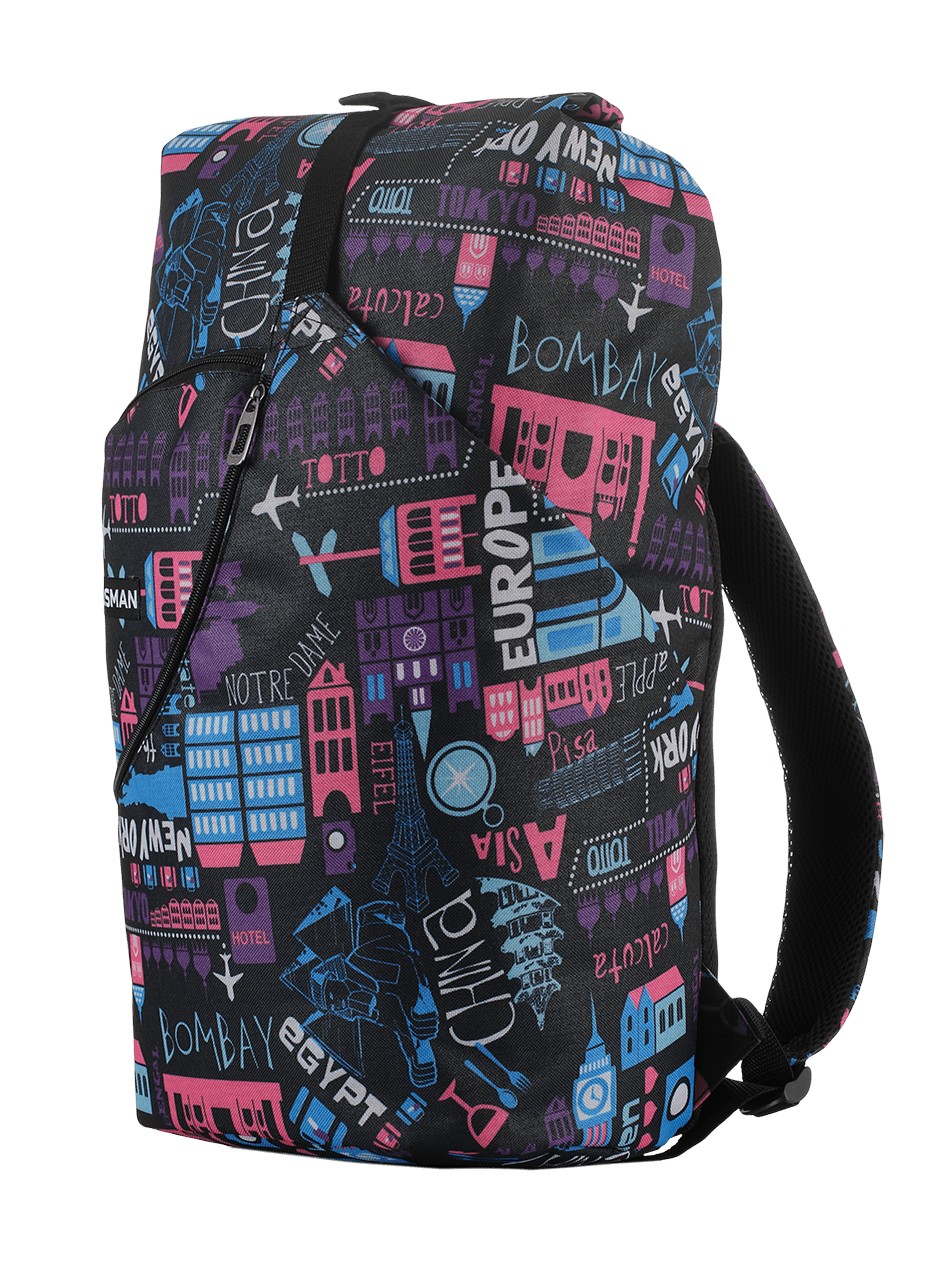 

Traveler рюкзак трансформер Talisman модель RollTop для ручной клади 40х20х25 см с изменяемым размером до 55х20х25 см TRAVELER+ сумка-бананка