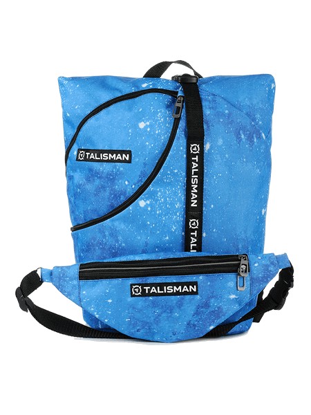 

Рюкзак-трансформер Talisman модель RollTop для ручной клади 40х20х25 см с изменяемым размером до 55х20х25 см + сумка-бананка GALAXY