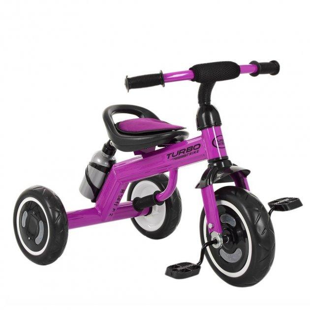 

Велосипед трехколесный Turbotrike фиолетовый со светящимися колесами M 3648-M-2