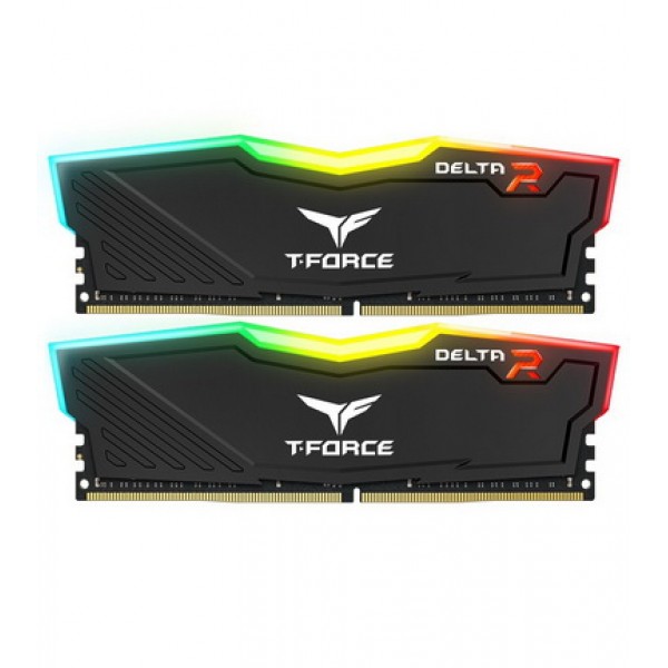 

DDR4 2x4GB/2666 Team T-Force Delta Black RGB (TF3D48G2666HC15BDC01)