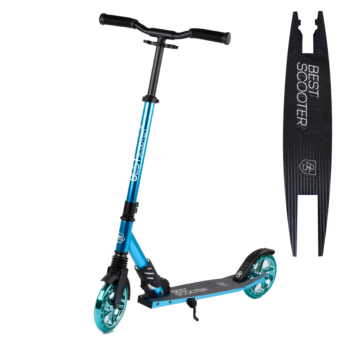

Самокат алюминиевый Best Scooter S-30688, колеса - 180мм, 1 амортизатор передний, синий