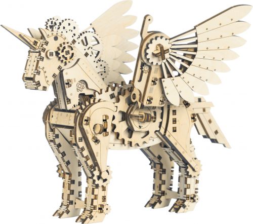 

Деревянный конструктор "Mechanical Unicorn", 140 эл. Mr.Playwood. 36265