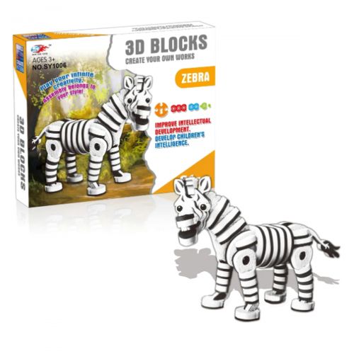 

Конструктор мягкий "Зебра", 81 деталь SEN YAN TOYS. 36484