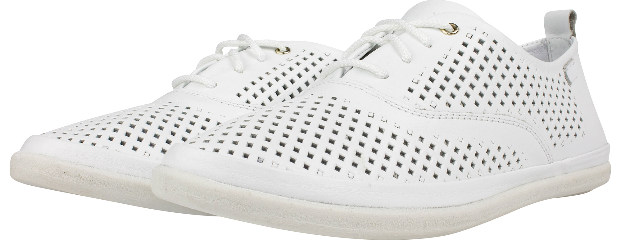 

Кеды MIDA белые натуральная кожа производство Украина 230214-34Kwhite - размер 40 (26 см)