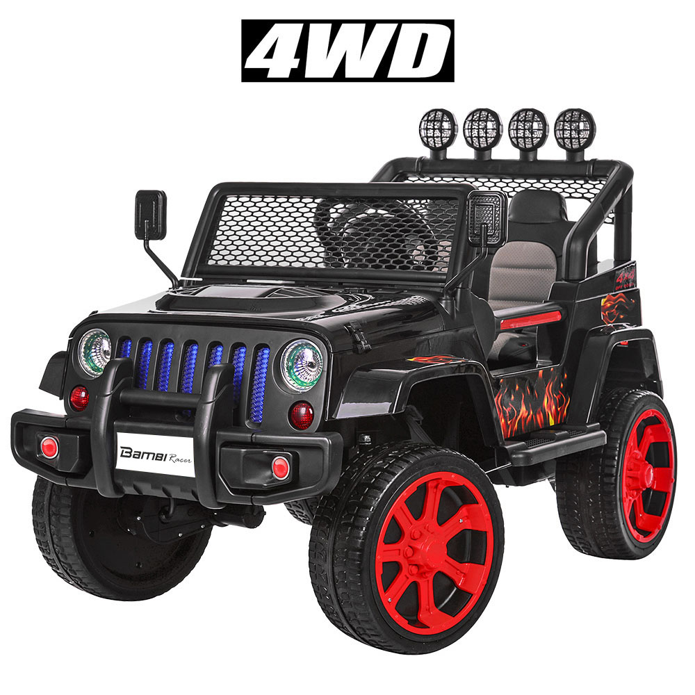 

Детский электромобиль машина джип Bambi Racer 4WD M 3237EBLR-2-3 черно-красный