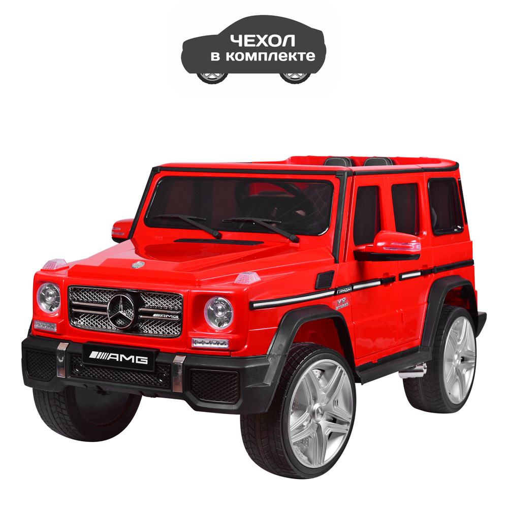 

Детский электромобиль Mercedes Gelandewagen (2 мотора по 35W, MP3, FM) Bambi M 3567EBLR-3 Красный