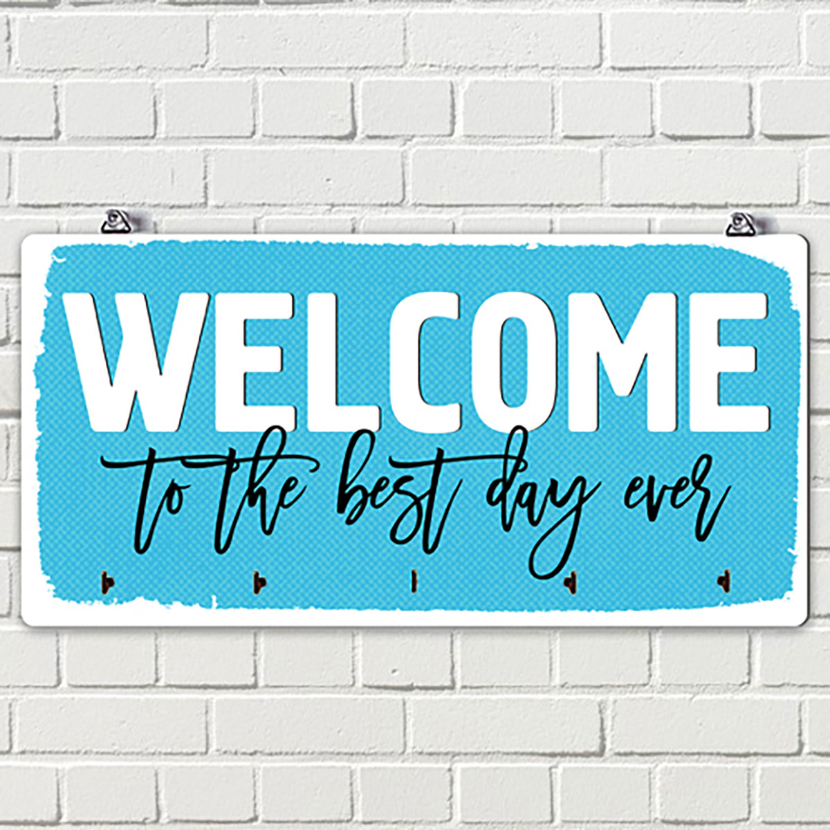 

Ключница настенная горизонтальная Presentville Welcome to the best day ever