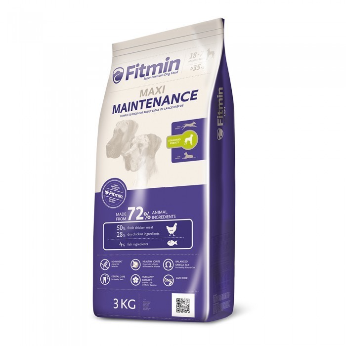 

Сухой корм для взрослых собак гигантских пород Fitmin Dog Maxi Maintenance 3 кг