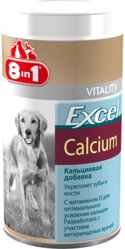 

Кальций для собак 8in1 Excel Calcium 880 таблеток (для зубов и костей)