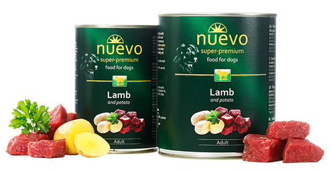 

Блок консервированного корма для собак с ягненком и картофелем NUEVO ADULT 6 шт * 800 г