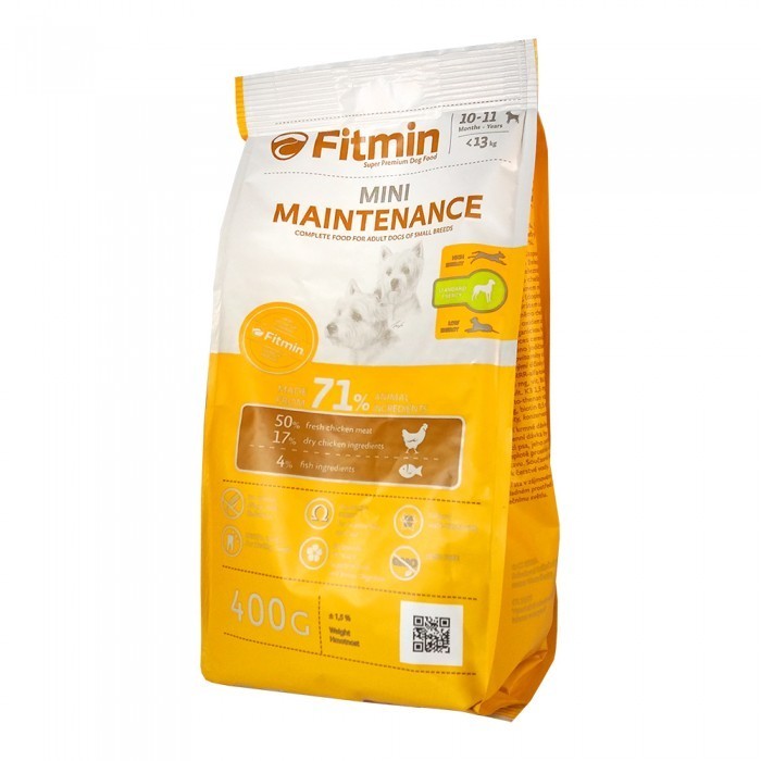 

Сухой корм для щенков мелких пород в возрасте Fitmin Dog Mini Puppy 0.4 кг