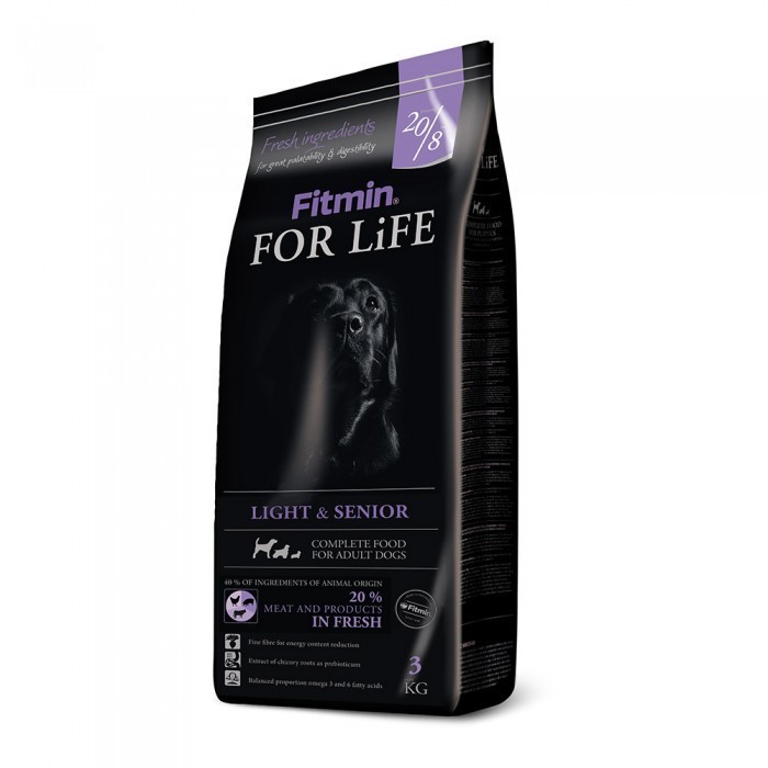 

Сухой корм для собак с ожирением и пожилых собак всех пород Fitmin For Life Light
