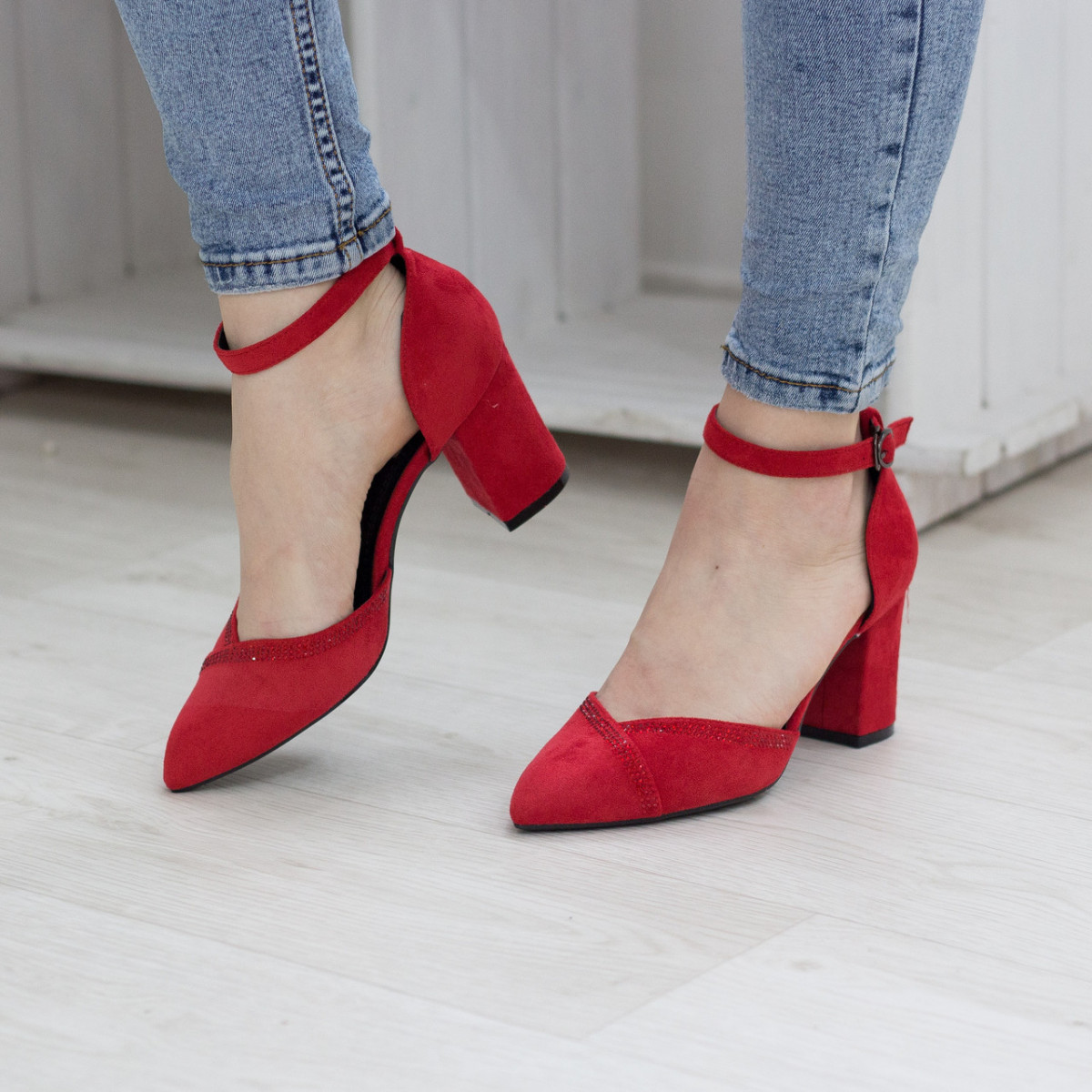 

Туфли женские Shoes Fabu 2796 37 размер 24 см Красный