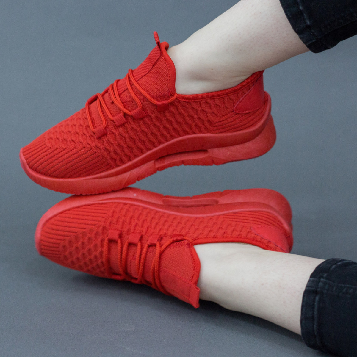 

Кроссовки женские Shoes Ymilie 2715 40 размер 25.5 см Красный
