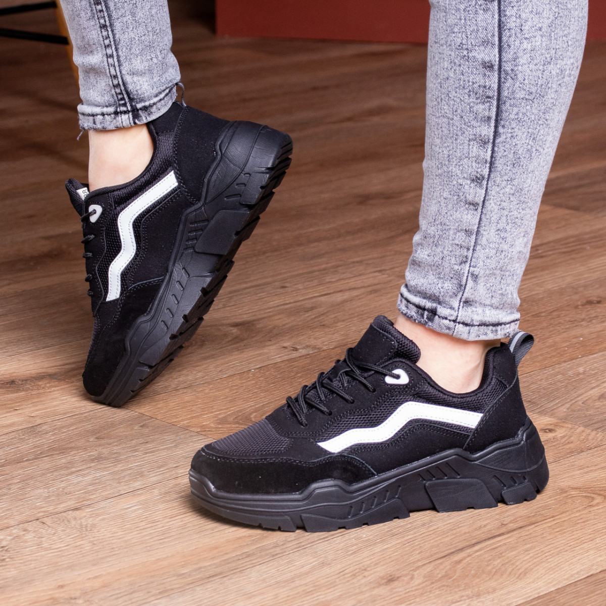 

Кроссовки женские Shoes Hacki 2820 36 размер 23 см Черный