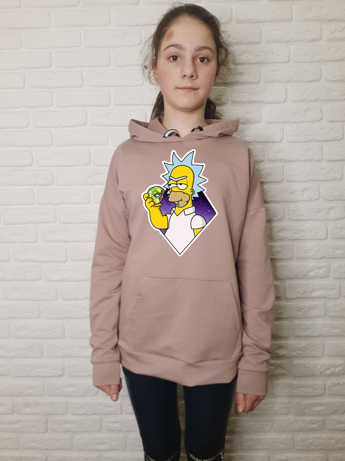 

Худи для девочек ArtSvet Рик и Морти (Rick and Morty) Бежевый 146 см NWR1MKF