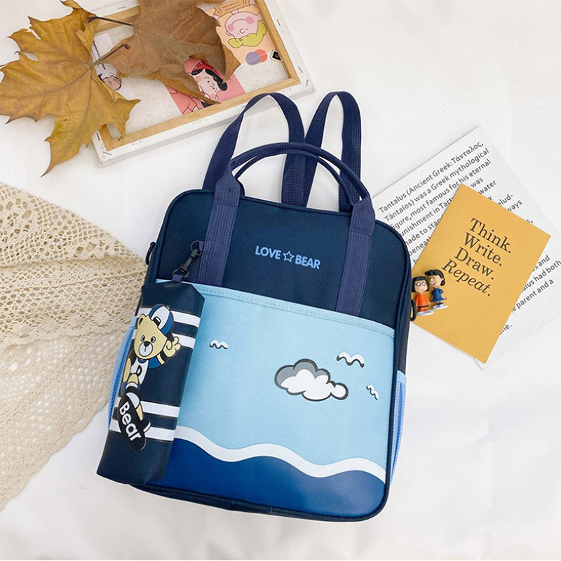 

Детский сумка-рюкзак Lesko 6327 Love Bear Blue