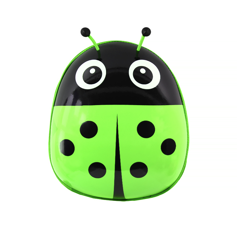

Детский рюкзак с твердым корпусом Lesko 229 Ladybug Green дошкольный
