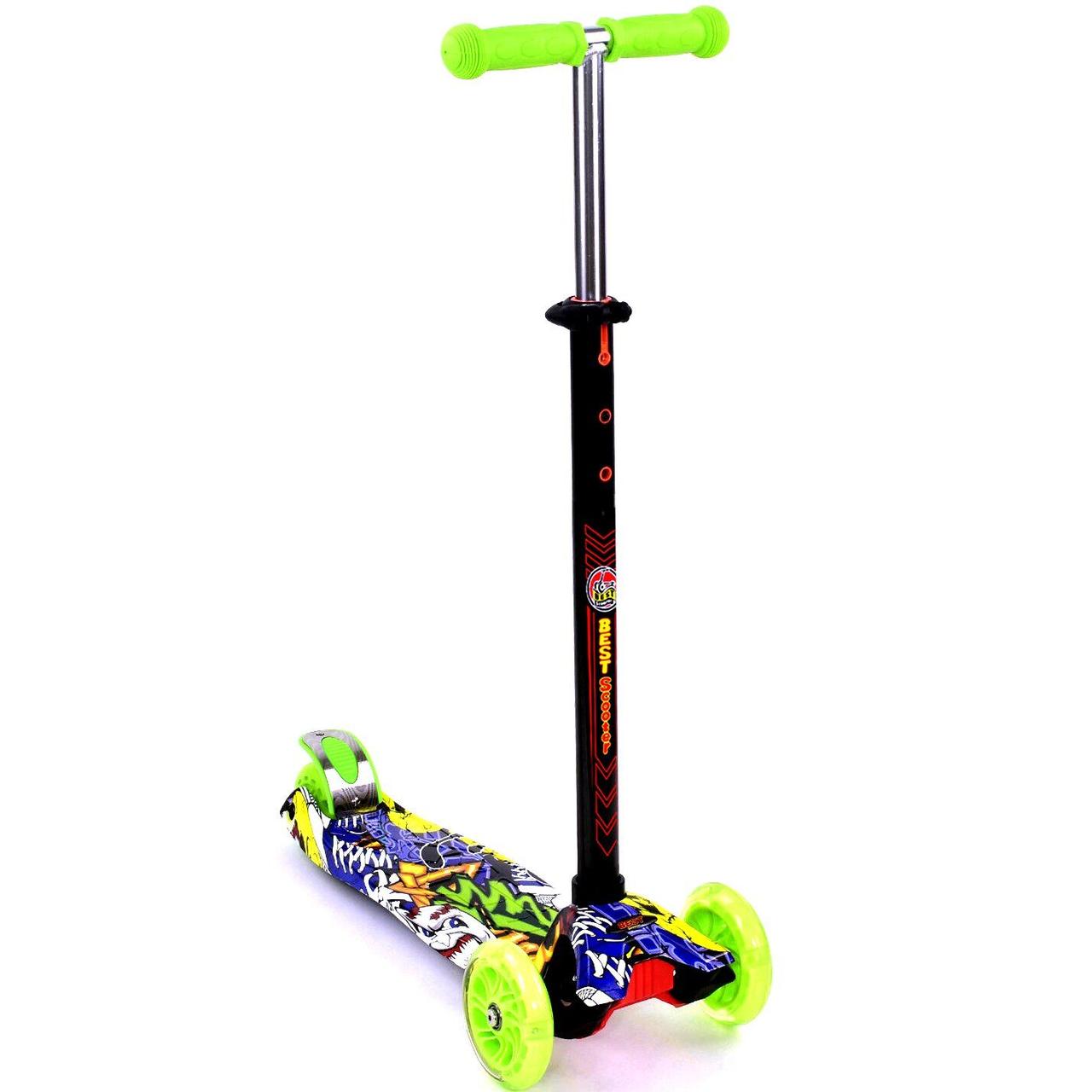 

Трехколесный самокат Best Scooter MAXI Салатовый (А24649 / 779-1393)