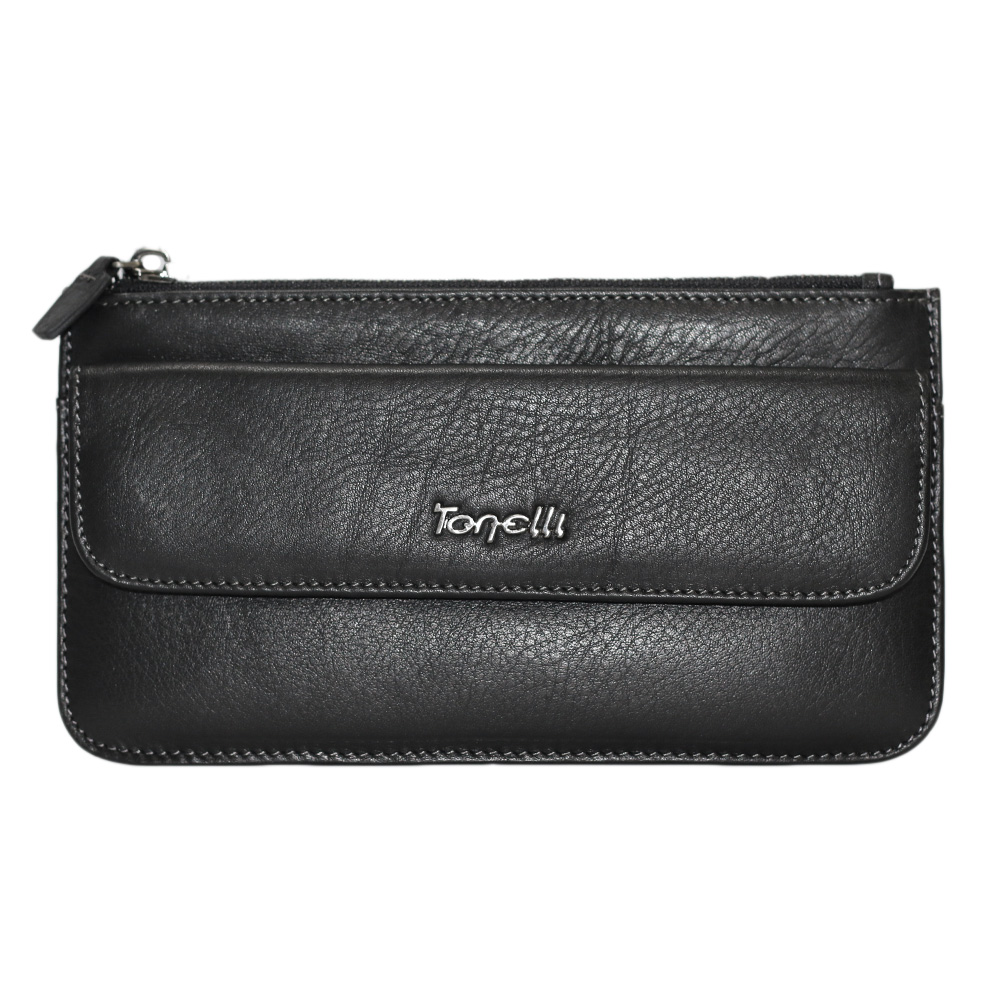

Кошелек на молнии Tonelli, T3064nero, черный