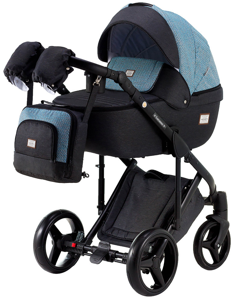 

Коляска 2 в 1 Adamex Luciano jeans Y40 голубой 623318