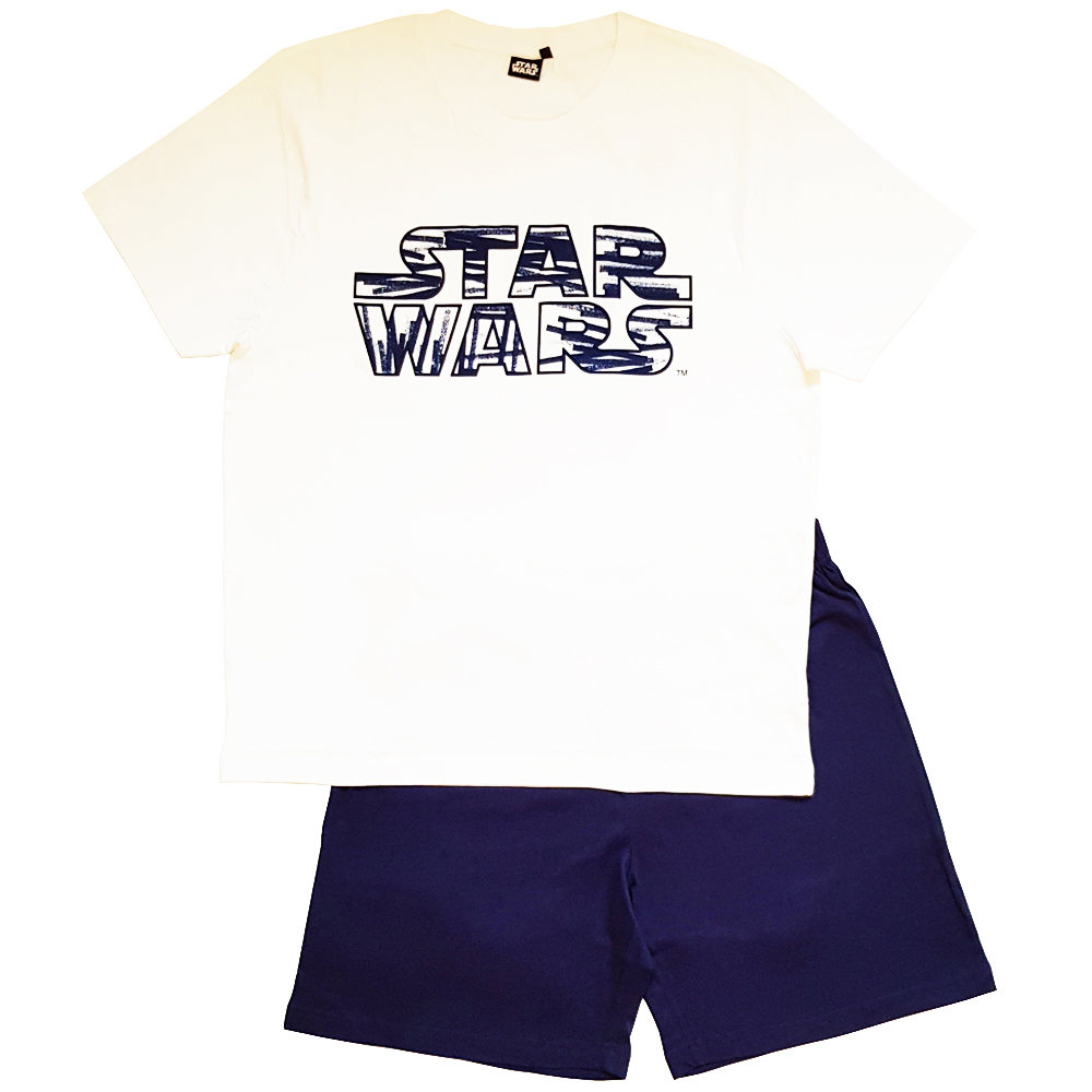 

Піжама (футболка+шорти) Star Wars TV Mania розмір XL Біла з синім