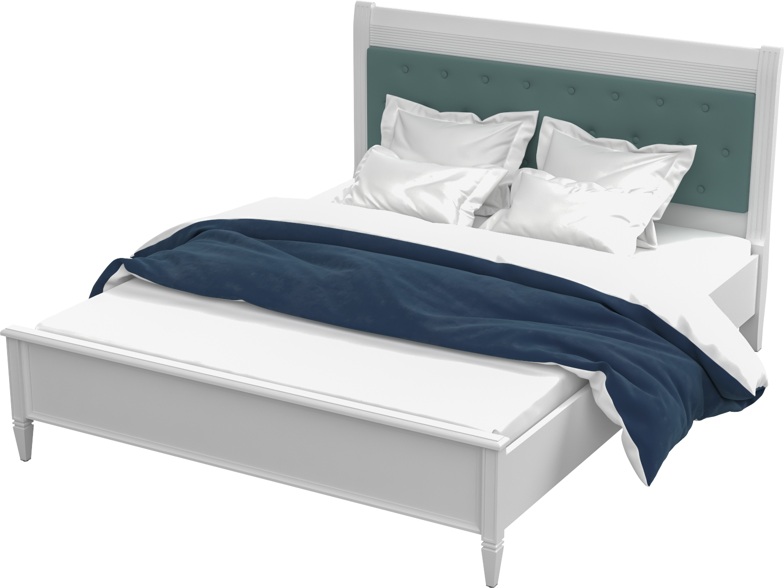 

Кровать Aqua Rodos Afina 160 х 200 см Белый матовый (АР000032641)