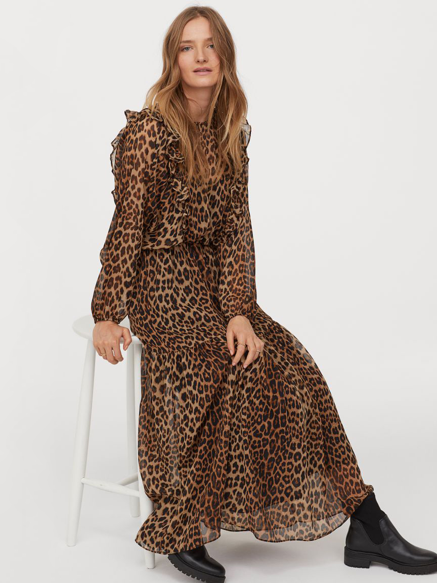 

Платье H&M 060852370_leo М Леопардовое
