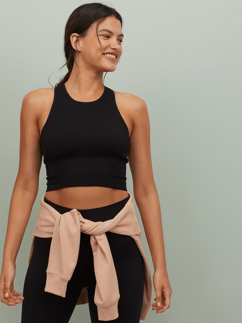 

Спортивный топ H&M 060854043 М Черный