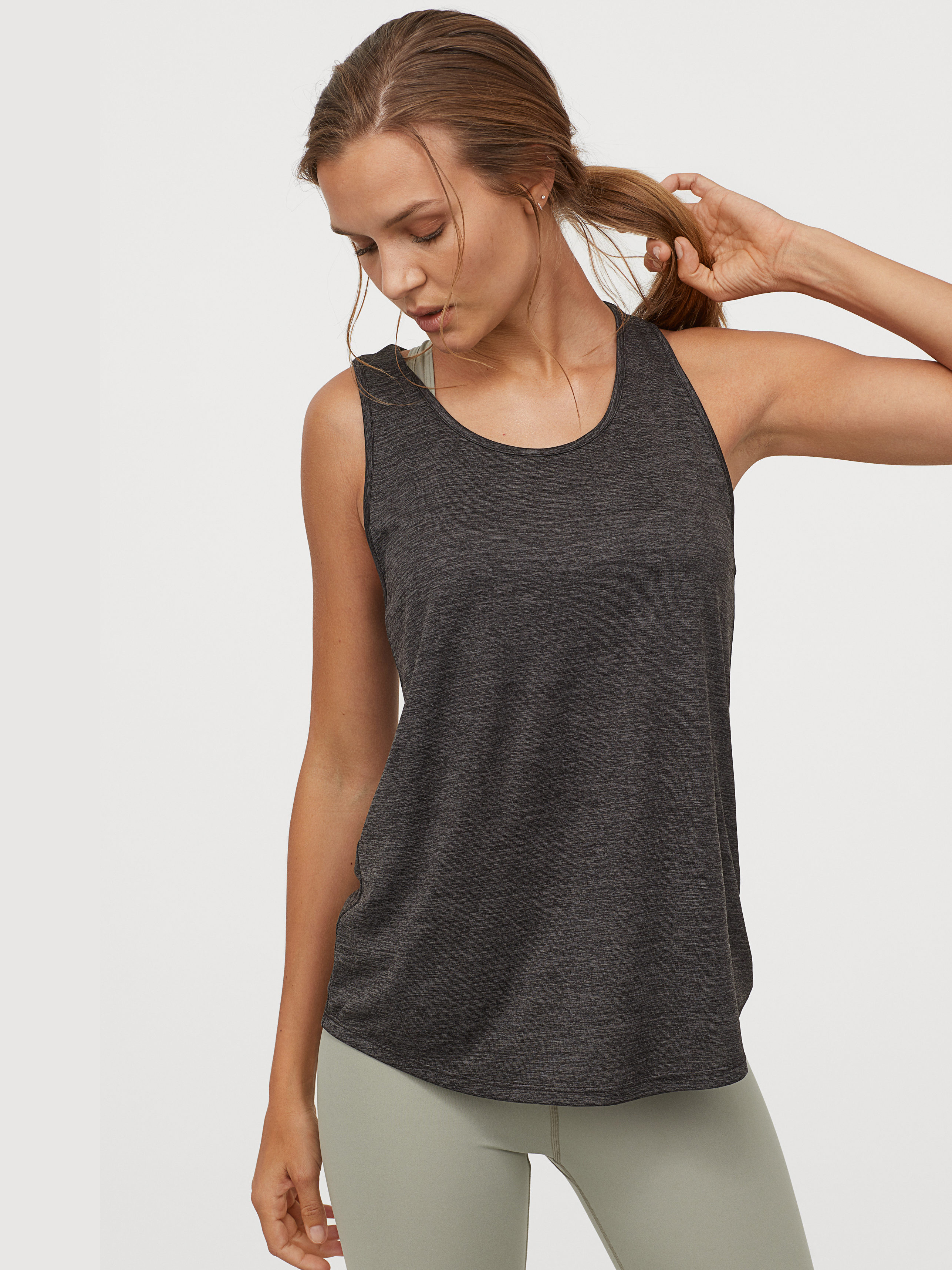 

Спортивная майка H&M 060842238 М Темно-серая