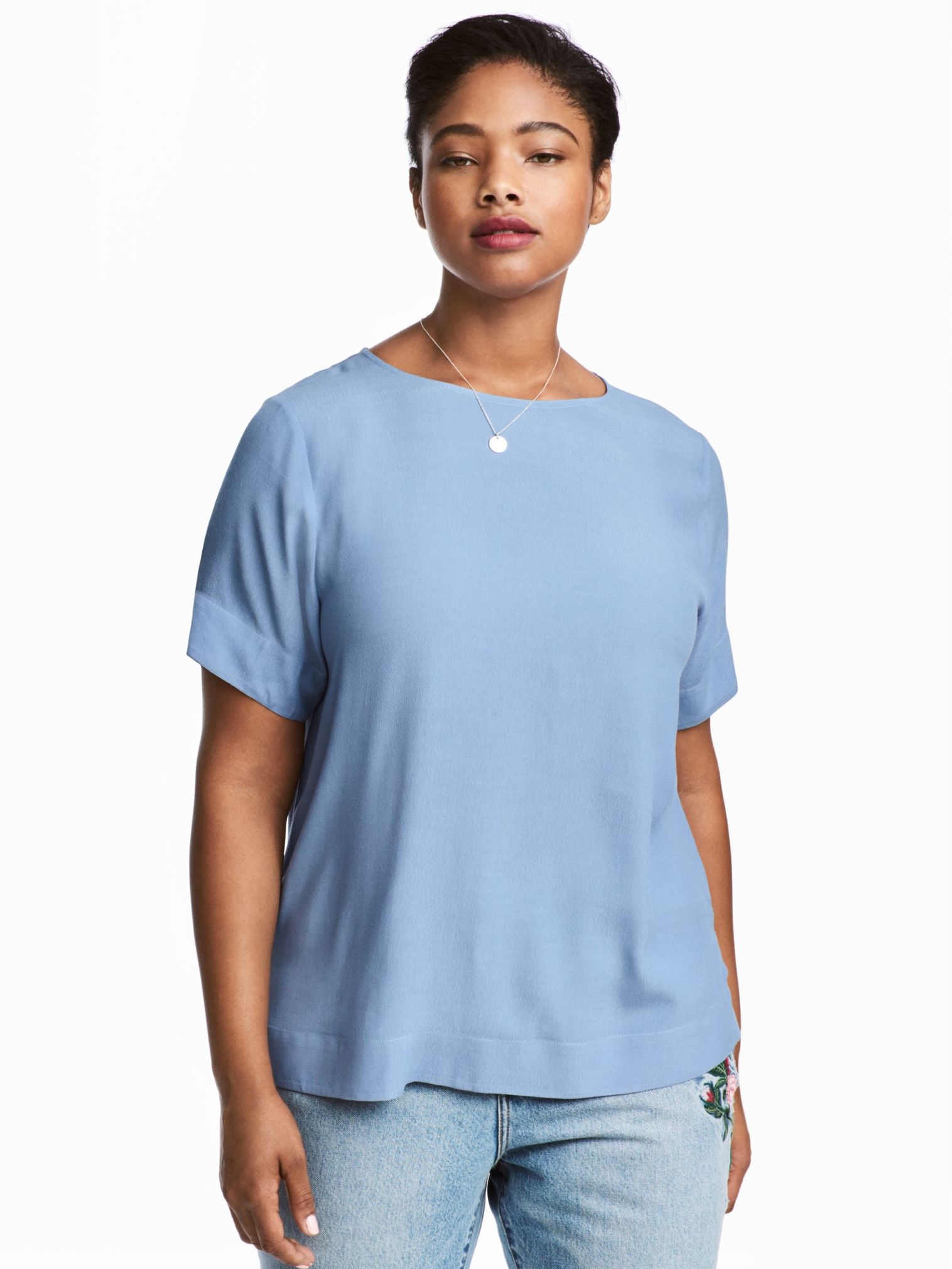 

Блузка H&M 5220686RP21 44 Голубая