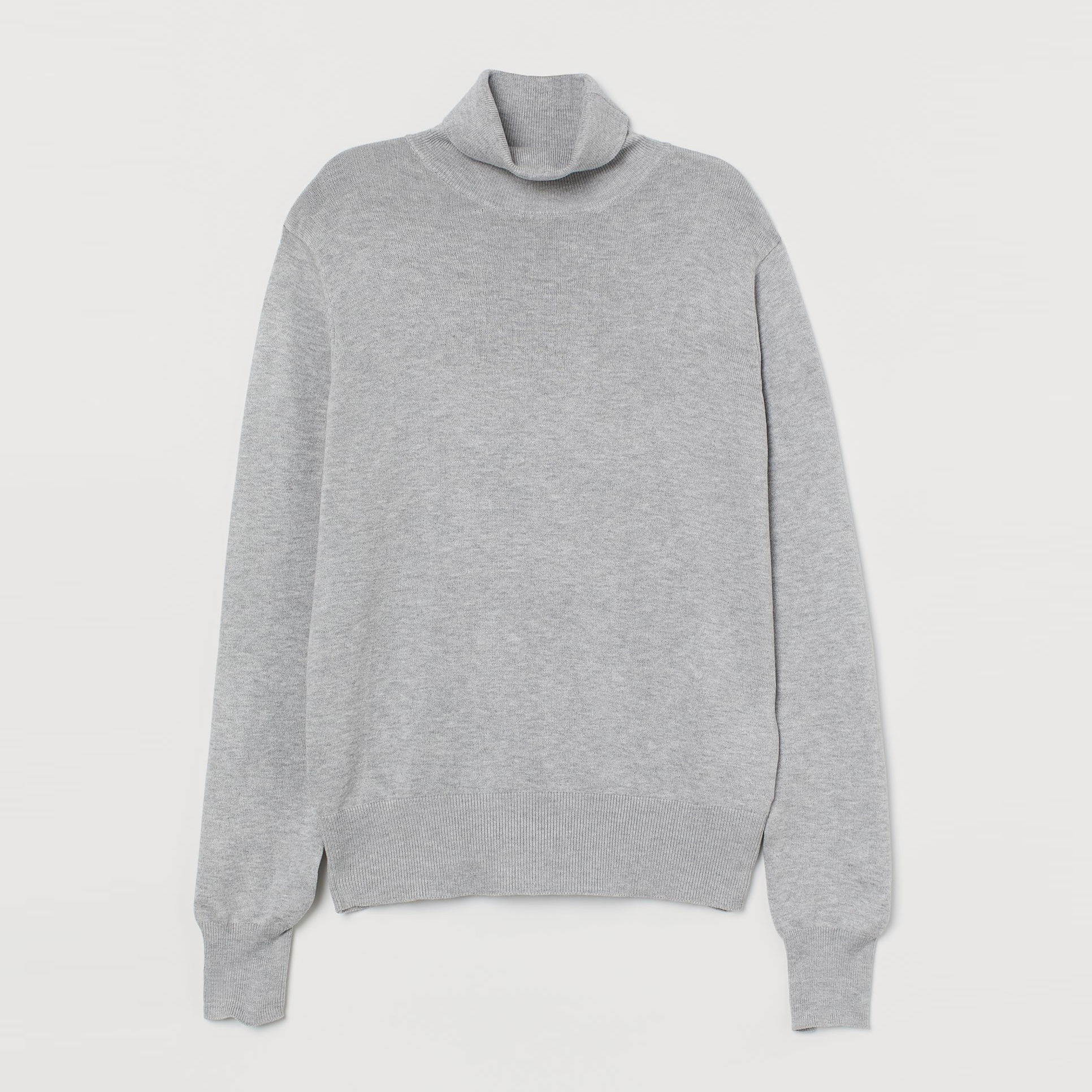 

Водолазка H&M 6736772sm L Светло-серая меланж