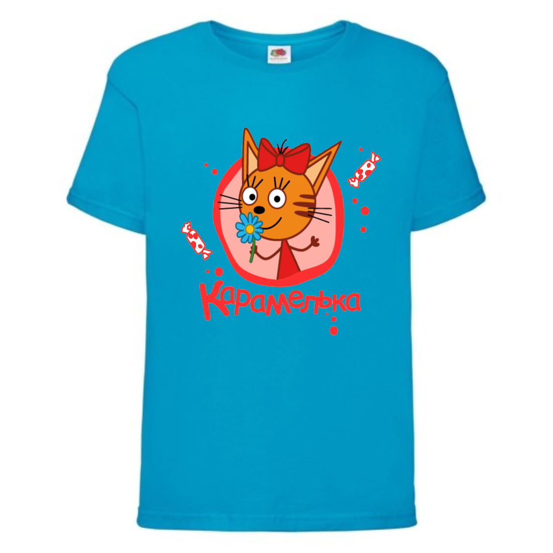 

Футболка детская Три Кота 6 (Three Cats 6 TC blu 6) синяя 98 см