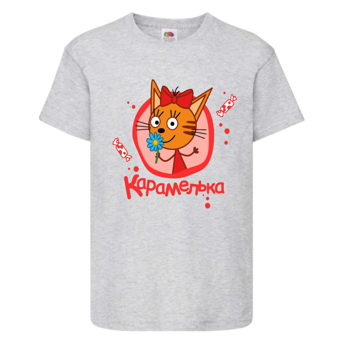 

Футболка детская Три Кота 6 (Three Cats 6 TC gr 6) серая 104 см