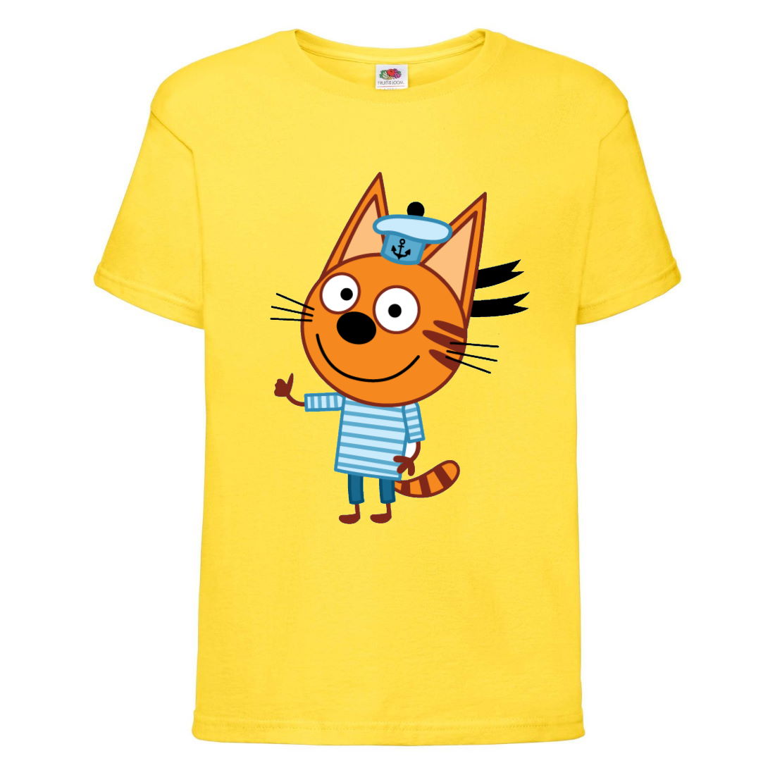 

Футболка детская Три Кота 7 (Three Cats 7 TC yel 7) желтая 104 см