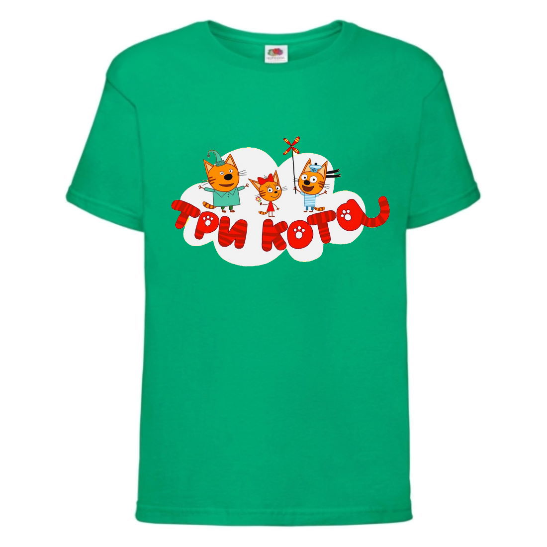 

Футболка детская Три Кота 4 (Three Cats 4 TC grn 4) зеленая 104 см