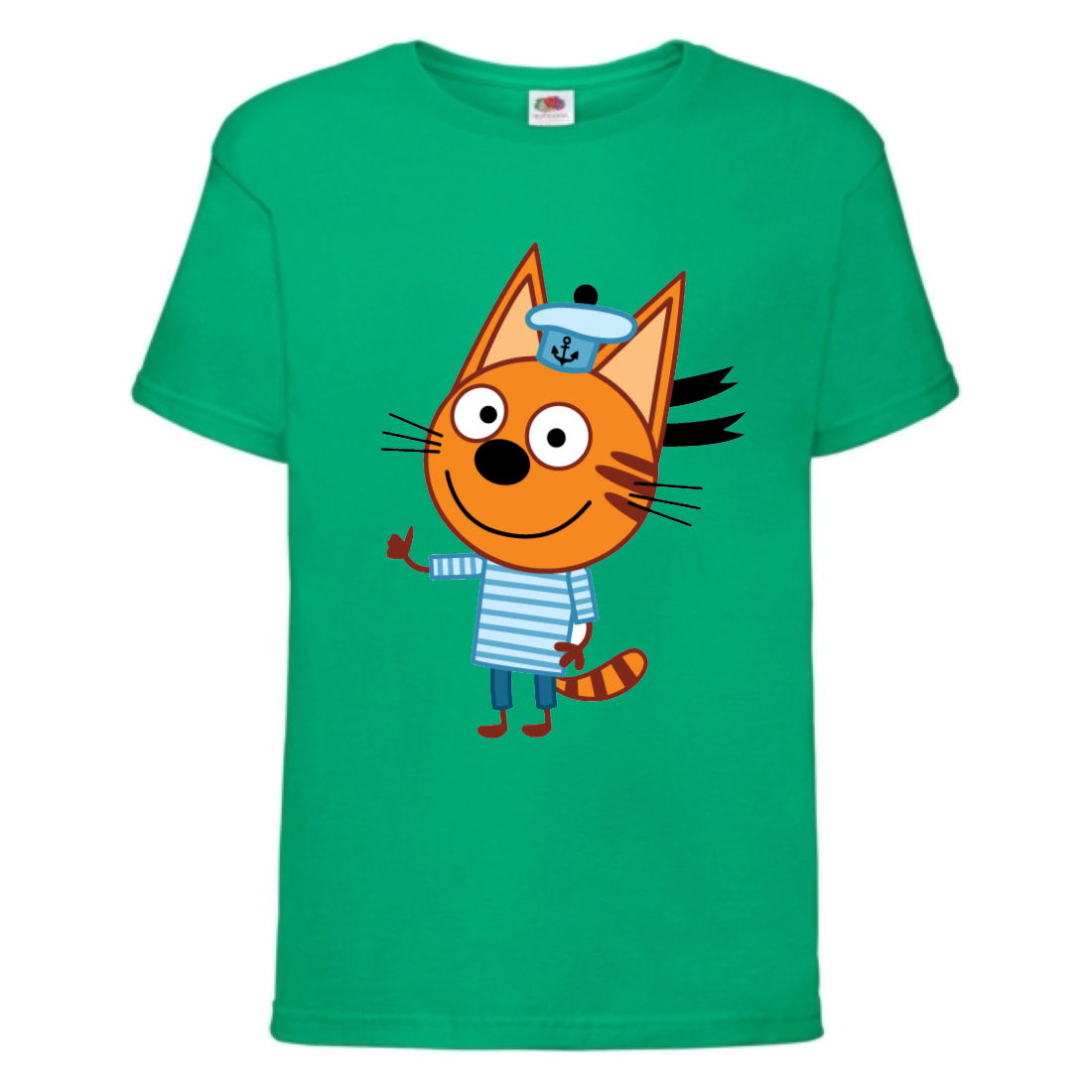 

Футболка детская Три Кота 8 (Three Cats 8 TC grn 8) зеленая 104 см